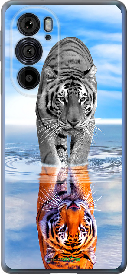 Силиконовый чехол Тигр для Motorola Edge 30 Pro - 6016u-2826 изображение 