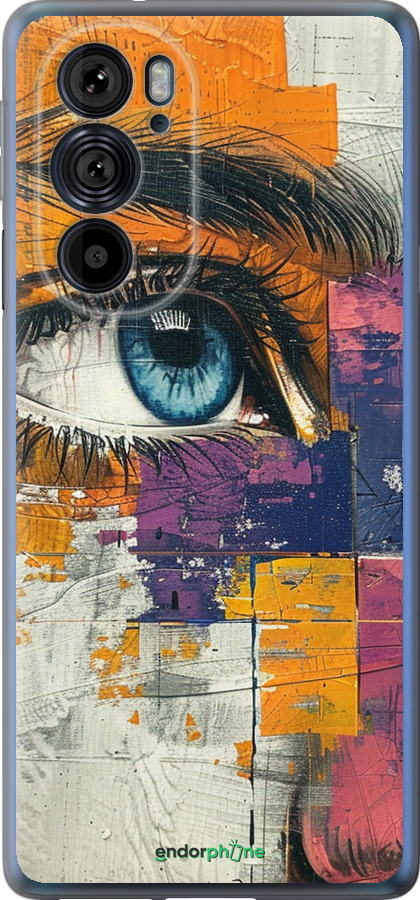 Силиконовый чехол Цветная фреска для Motorola Edge 30 Pro - 6032u-2826 изображение 