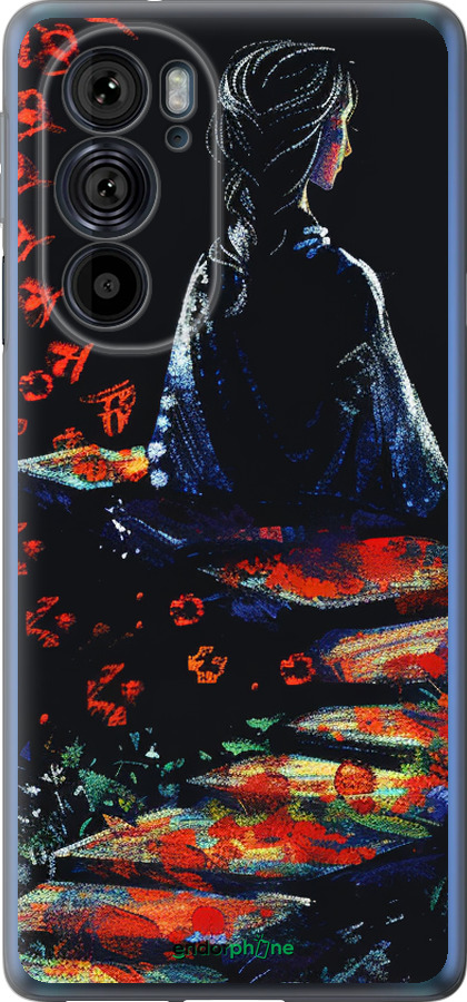 Силиконовый чехол Мечтательная девушка для Motorola Edge 30 Pro - 6042u-2826 изображение 