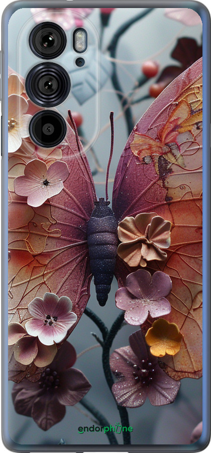 Силиконовый чехол Fairy Butterfly для Motorola Edge 30 Pro - 6048u-2826 изображение 