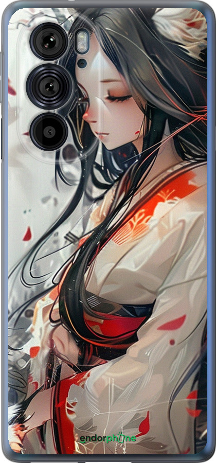 Силиконовый чехол Кицуне для Motorola Edge 30 Pro - 6073u-2826 изображение 