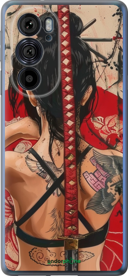 Силиконовый чехол Тайна катаны для Motorola Edge 30 Pro - 6074u-2826 изображение 