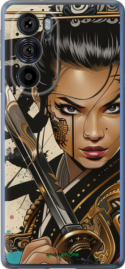 Силиконовый чехол Воительница ветров для Motorola Edge 30 Pro - 6077u-2826 изображение 