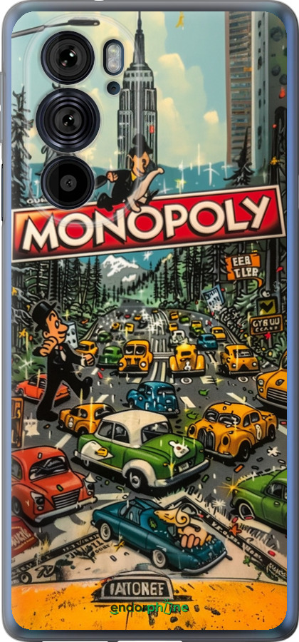 Силиконовый чехол Городской драйв Monopoly для Motorola Edge 30 Pro - 6088u-2826 изображение 