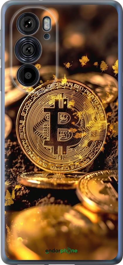 Силиконовый чехол Золотая лихорадка биткойна для Motorola Edge 30 Pro - 6089u-2826 изображение 