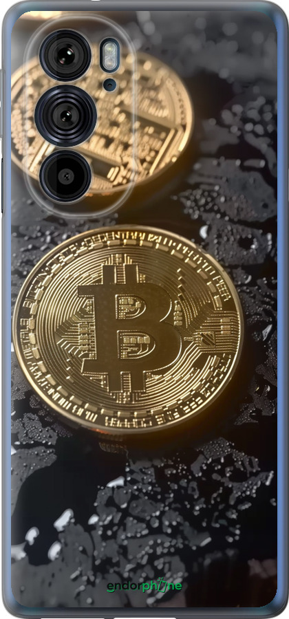 Силиконовый чехол Вулканический Bitcoin для Motorola Edge 30 Pro - 6092u-2826 изображение 