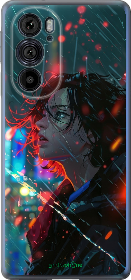 Силиконовый чехол Ночные огни для Motorola Edge 30 Pro - 6096u-2826 изображение 