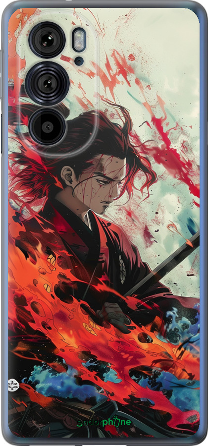 Силіконовий чехол Битва стихій для Motorola Edge 30 Pro - 6110u-2826 изображение 