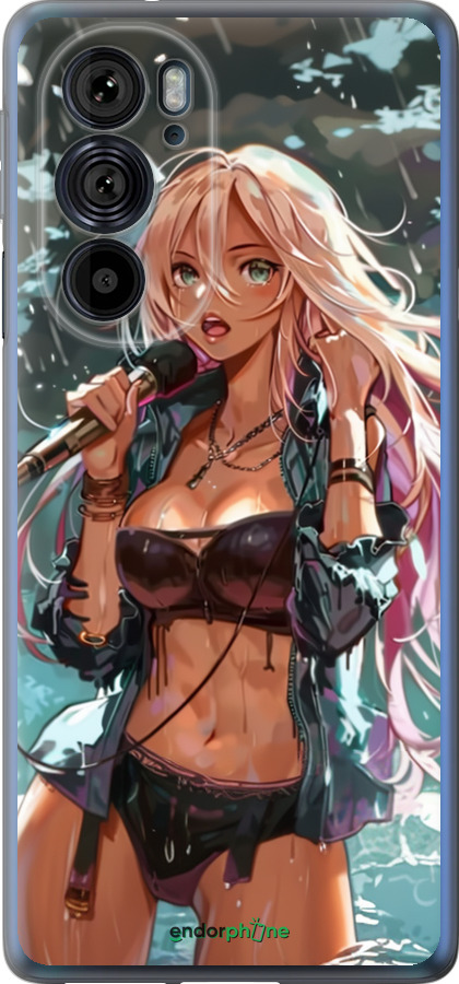 Силиконовый чехол Аниме-звезда под водопадом для Motorola Edge 30 Pro - 6121u-2826 изображение 