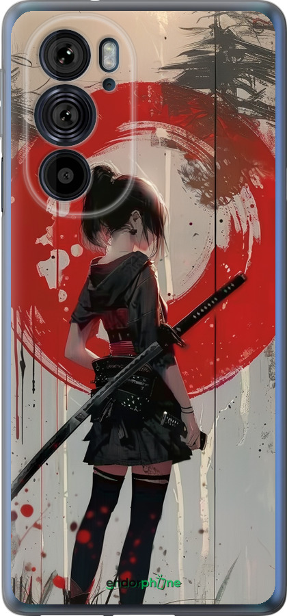 Силиконовый чехол Сумерки воина: Танец с катаной для Motorola Edge 30 Pro - 6123u-2826 изображение 