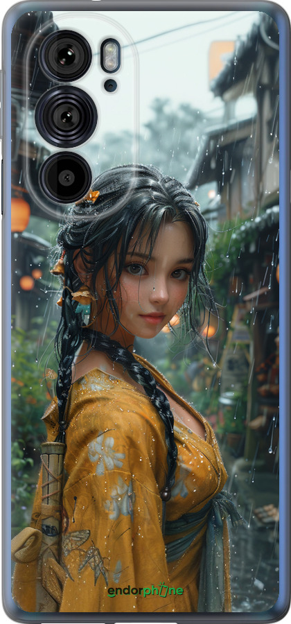 Силіконовий чехол Anime-girl для Motorola Edge 30 Pro - 6133u-2826 изображение 