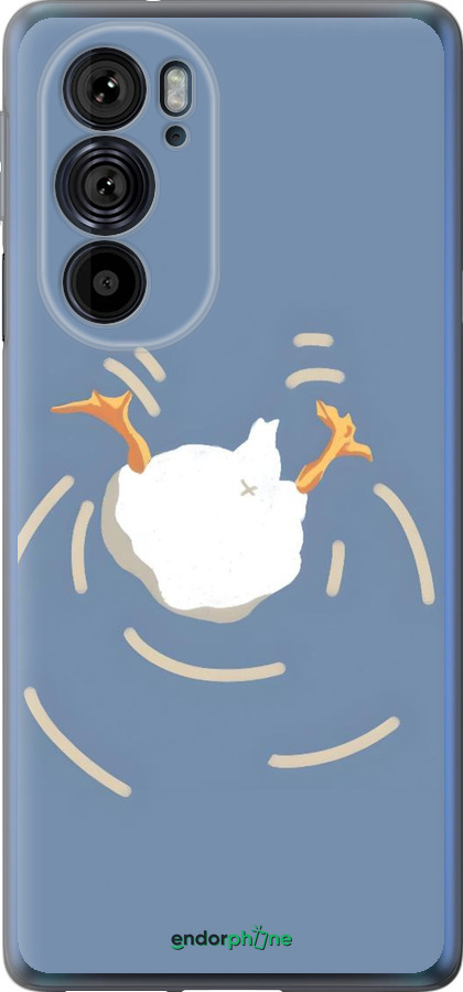 Силиконовый чехол Гусь ныряет для Motorola Edge 30 Pro - 6275u-2826 изображение 