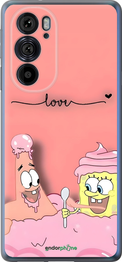 Силиконовый чехол Спанч Боб для Motorola Edge 30 Pro - 6282u-2826 изображение 