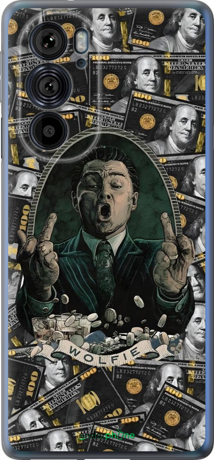 Силиконовый чехол Волк с валл стрит для Motorola Edge 30 Pro - 6287u-2826 изображение 