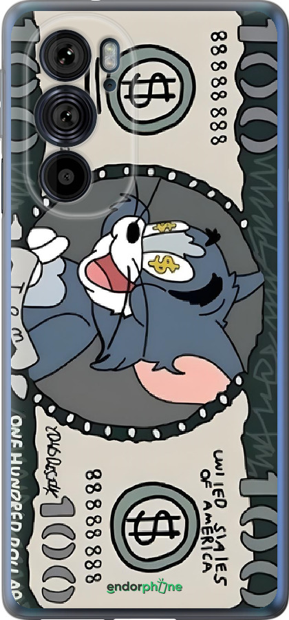 Силиконовый чехол Том и джерри для Motorola Edge 30 Pro - 6291u-2826 изображение 