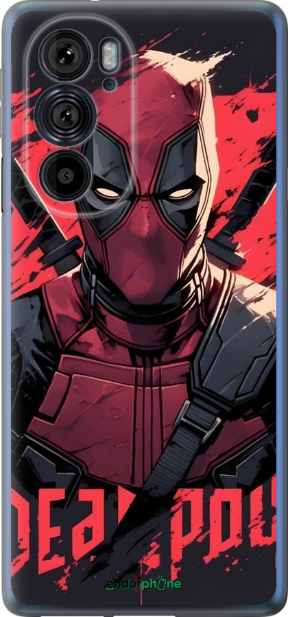 Силиконовый чехол Дедпул для Motorola Edge 30 Pro - 6293u-2826 изображение 