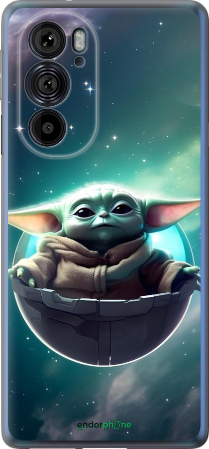 Силиконовый чехол Малышь йода для Motorola Edge 30 Pro - 6294u-2826 изображение 