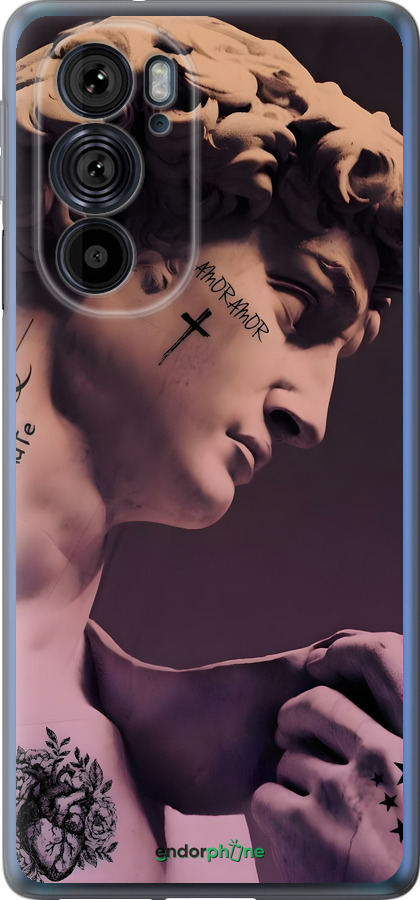 Силіконовий чехол Давид для Motorola Edge 30 Pro - 6302u-2826 изображение 