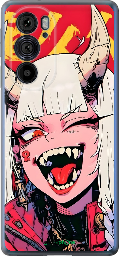 Силиконовый чехол Аниме демон для Motorola Edge 30 Pro - 6308u-2826 изображение 