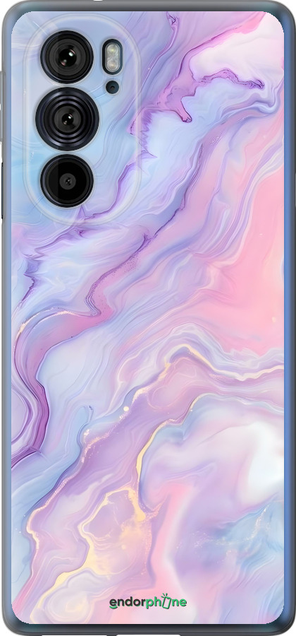 Силиконовый чехол Нежный мрамор для Motorola Edge 30 Pro - 6310u-2826 изображение 