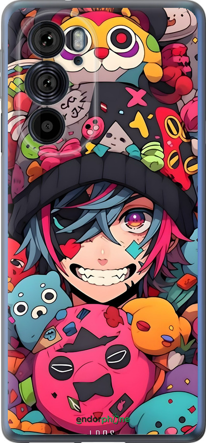 Силиконовый чехол Аниме парень для Motorola Edge 30 Pro - 6317u-2826 изображение 