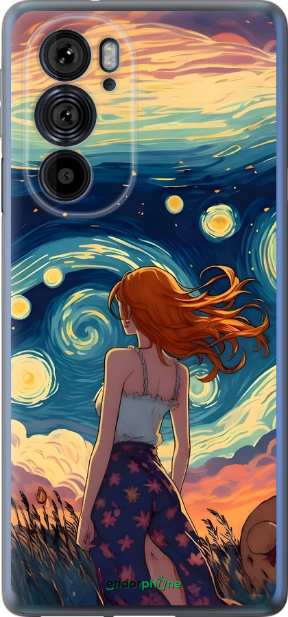 Силіконовий чехол Дівчина Арт для Motorola Edge 30 Pro - 6325u-2826 изображение 