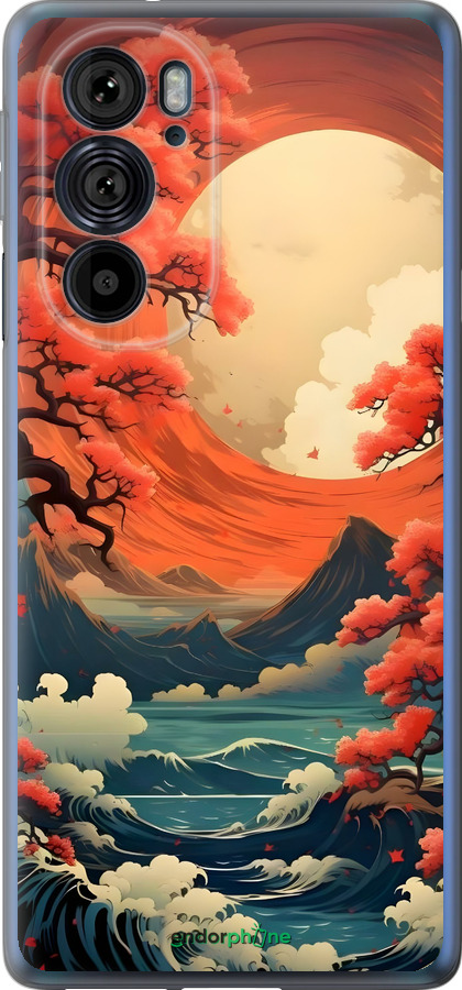 Силиконовый чехол Природа японии для Motorola Edge 30 Pro - 6327u-2826 изображение 