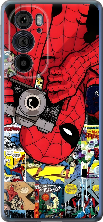 Силиконовый чехол Человек паук 2 для Motorola Edge 30 Pro - 6333u-2826 изображение 