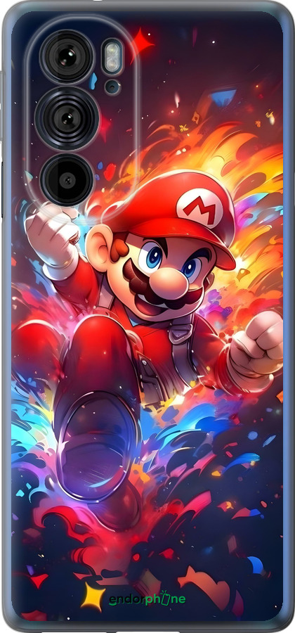 Силиконовый чехол Супер Марио для Motorola Edge 30 Pro - 6342u-2826 изображение 