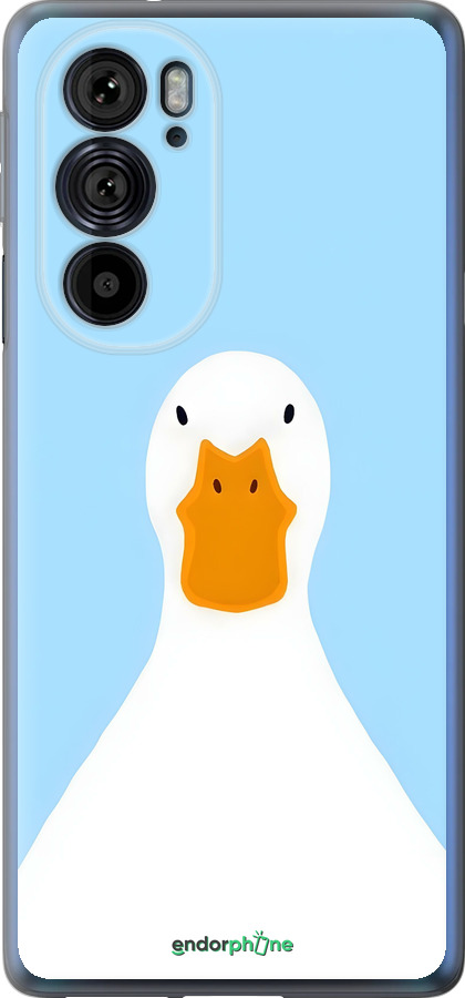 Силиконовый чехол Гусь для Motorola Edge 30 Pro - 6350u-2826 изображение 