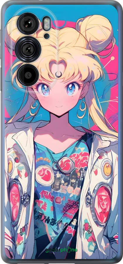 Силиконовый чехол Сейлор Мун 2 для Motorola Edge 30 Pro - 6351u-2826 изображение 