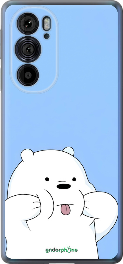 Силиконовый чехол Милый мишка для Motorola Edge 30 Pro - 6357u-2826 изображение 