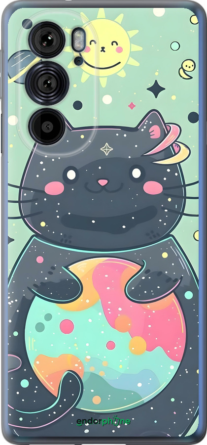 Силіконовий чехол Милый котик для Motorola Edge 30 Pro - 6364u-2826 изображение 
