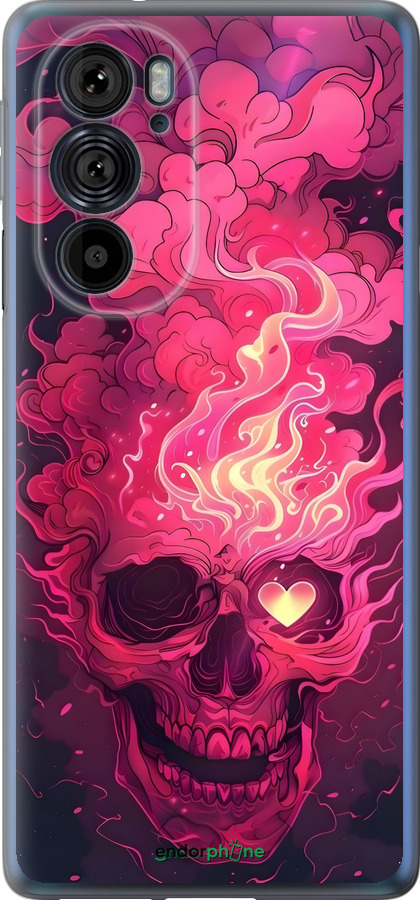 Силиконовый чехол Череп арт для Motorola Edge 30 Pro - 6385u-2826 изображение 
