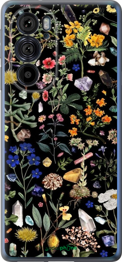 Силиконовый чехол С цветами для Motorola Edge 30 Pro - 6422u-2826 изображение 