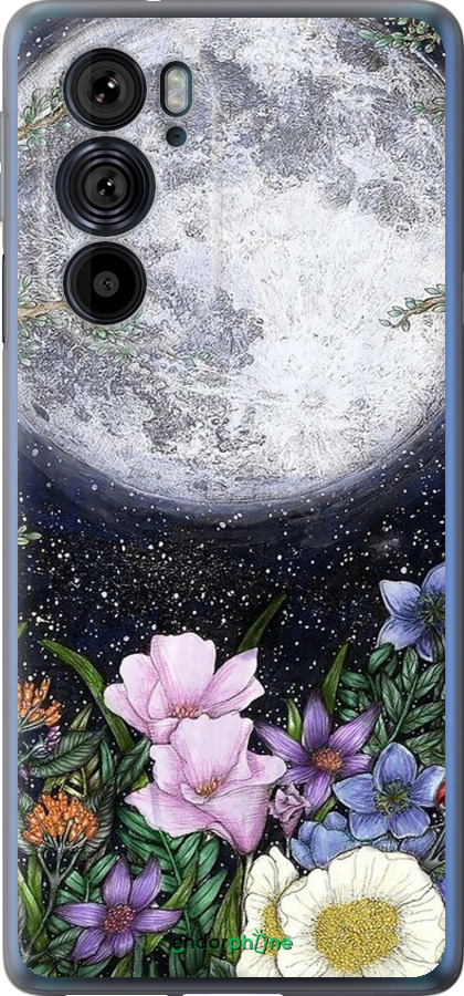 Силиконовый чехол Полночь в саду II для Motorola Edge 30 Pro - 6424u-2826 изображение 