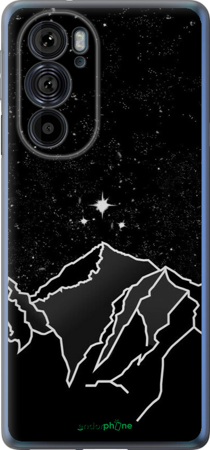 Силиконовый чехол Минималистический горный пейзаж для Motorola Edge 30 Pro - 6438u-2826 изображение 