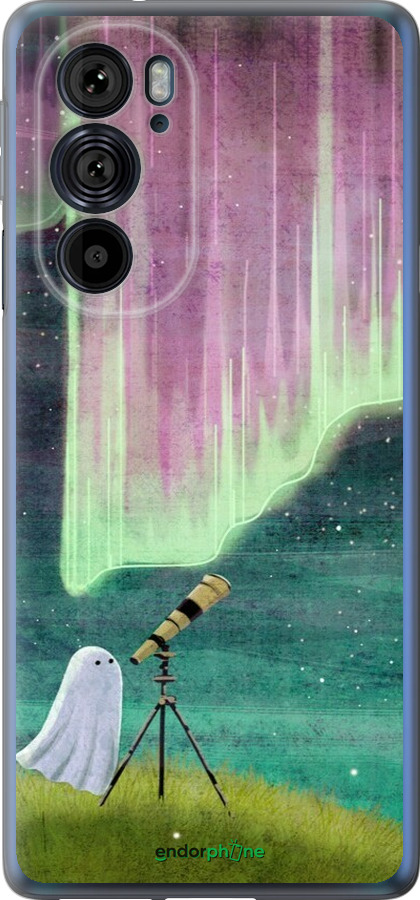 Силиконовый чехол Привидение и звезды для Motorola Edge 30 Pro - 6443u-2826 изображение 