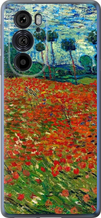 Силиконовый чехол Винсент Ван Гог-Маковое поле для Motorola Edge 30 Pro - 6466u-2826 изображение 