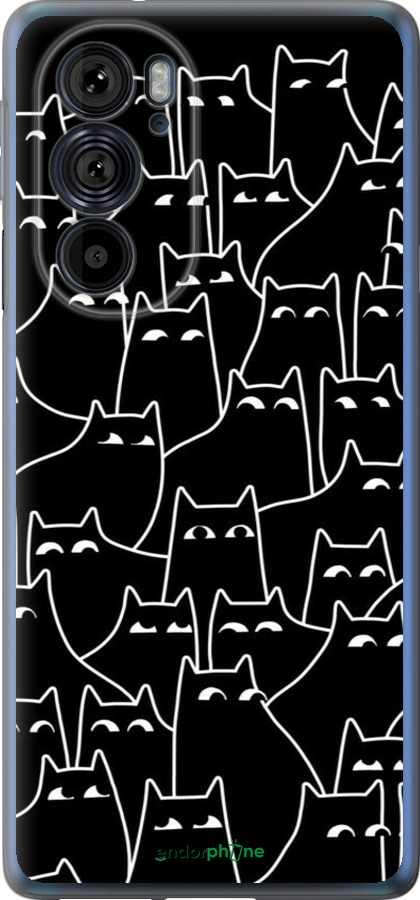 Силиконовый чехол С изображением кошек для Motorola Edge 30 Pro - 6470u-2826 изображение 
