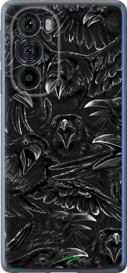 Силиконовый чехол Воронья ярость для Motorola Edge 30 Pro - 6474u-2826 изображение 