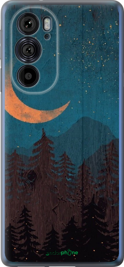 Силиконовый чехол Звездный лес для Motorola Edge 30 Pro - 6480u-2826 изображение 