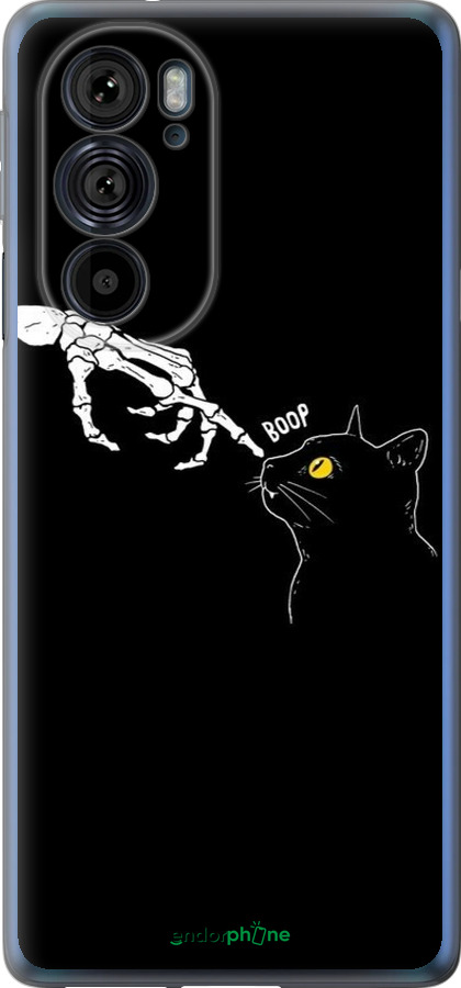 Силиконовый чехол Кошка для Motorola Edge 30 Pro - 6505u-2826 изображение 