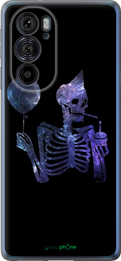 Силиконовый чехол Скелетное искусство для Motorola Edge 30 Pro - 6536u-2826 изображение 