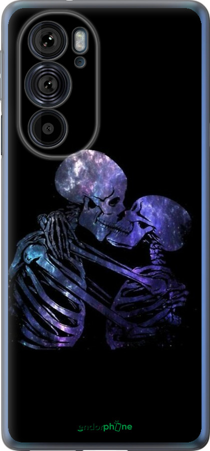 Силиконовый чехол С изображением скелета для Motorola Edge 30 Pro - 6537u-2826 изображение 