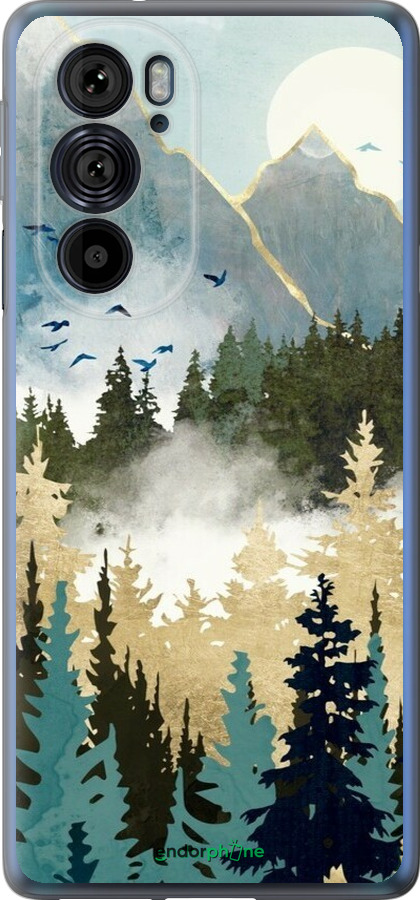 Силиконовый чехол С изображением лесного пейзажа для Motorola Edge 30 Pro - 6548u-2826 изображение 