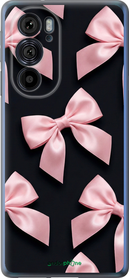 Силиконовый чехол Coquette Ribbons Dark Coquette для Motorola Edge 30 Pro - 6767u-2826 изображение 