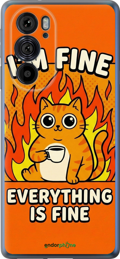 Силиконовый чехол Funny Cat для Motorola Edge 30 Pro - 6786u-2826 изображение 