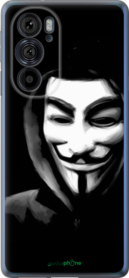 Силиконовый чехол Анонимус для Motorola Edge 30 Pro - 832u-2826 изображение 