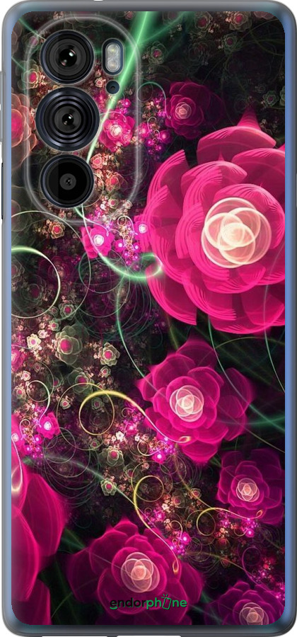 Силиконовый чехол Абстрактные цветы 3 для Motorola Edge 30 Pro - 850u-2826 изображение 